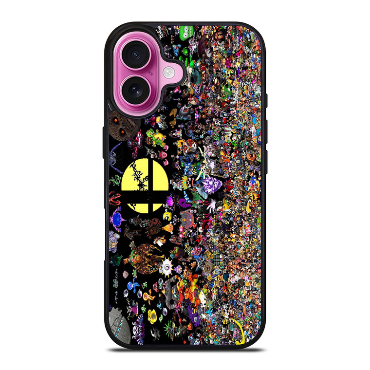 SUPER SMASH BROS ALL CHARACTER iPhone 16 Plus Case Cover