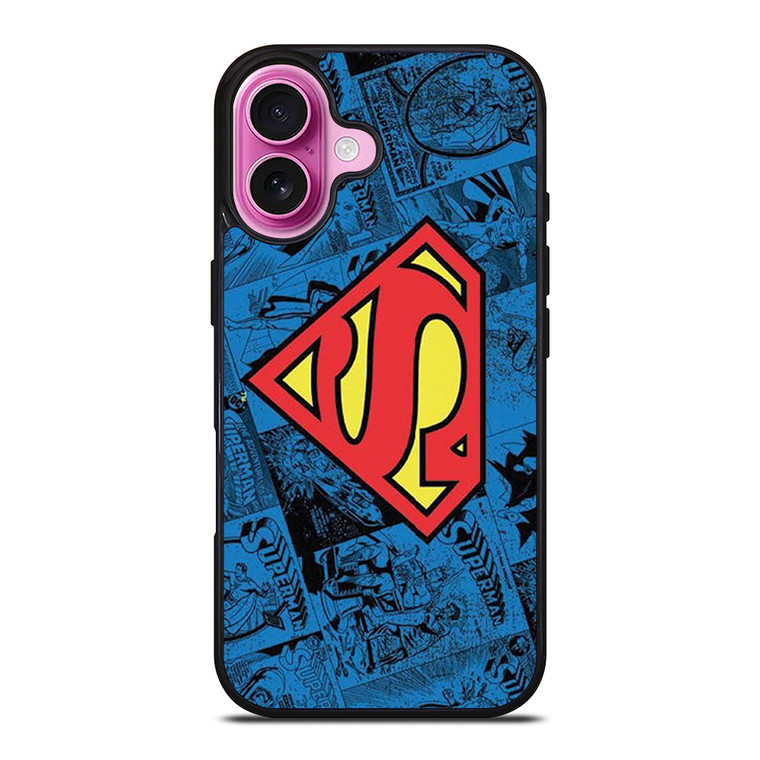 SUPERMAN DC COMIC LOGO iPhone 16 Plus Case Cover