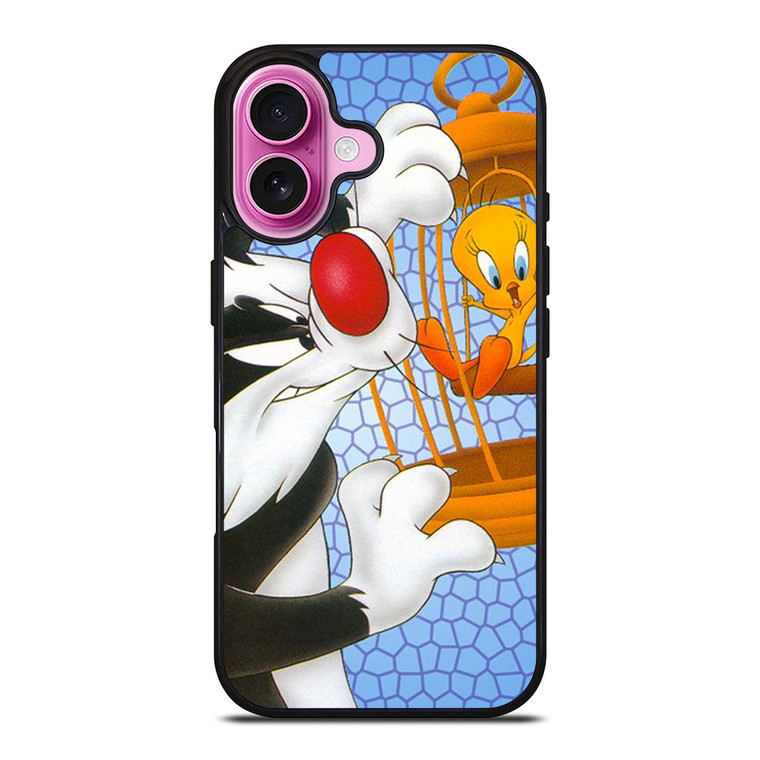 SYLVESTER AND TWEETY Looney Tunes iPhone 16 Plus Case Cover