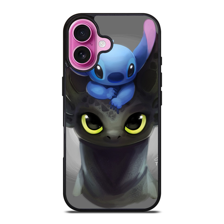 TOOTHLESS AND STITCH iPhone 16 Plus Case Cover