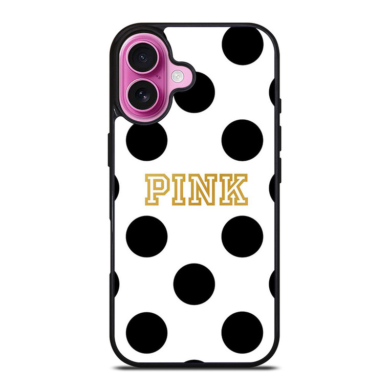 VICTORIA S SECRET PINK POLKADOTS iPhone 16 Plus Case Cover