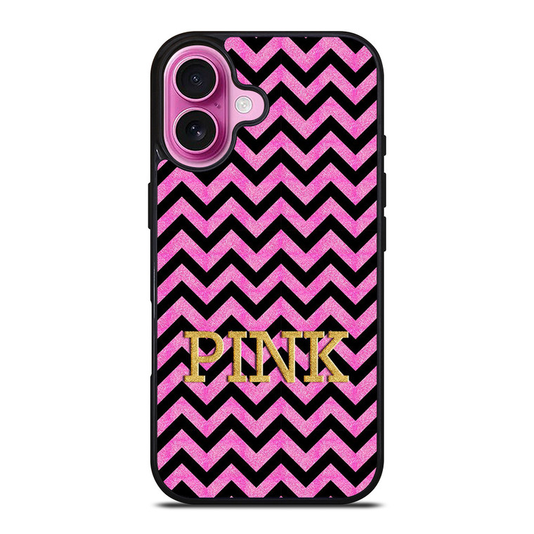 VICTORIA'S SECRET PINK CHEVRON iPhone 16 Plus Case Cover