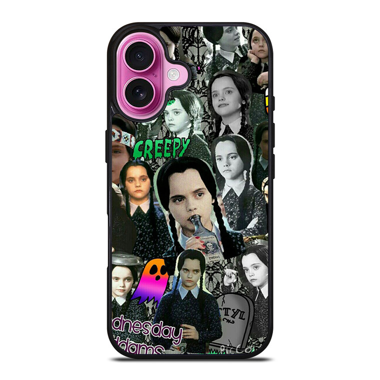 WEDNESDAY ADDAMS COLLAGE iPhone 16 Plus Case Cover