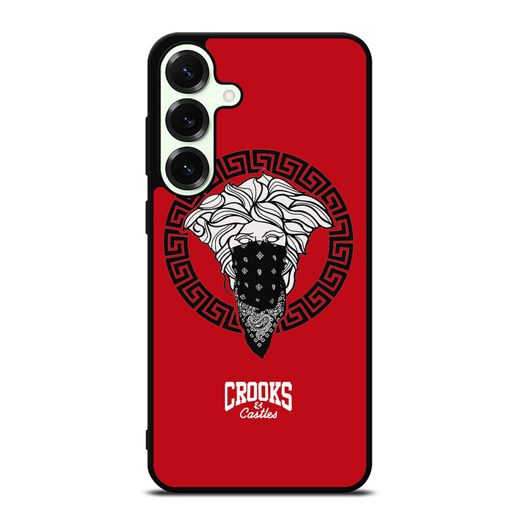 CROOK AND CASTLES BANDANA RED Samsung Galaxy S25 Plus Case Cover