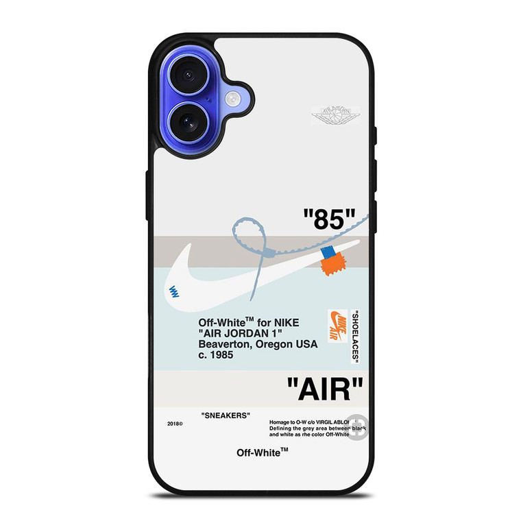 AIR JORDAN OFF WHITE NIKE SNEAKERS iPhone 16 Case Cover