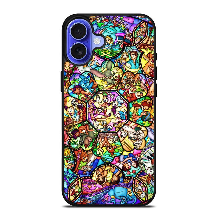 ALL DISNEY CHARACTER GLASS iPhone 16 Case Cover ALL DISNEY CHARACTER GLASS iPhone 16 Case Cover