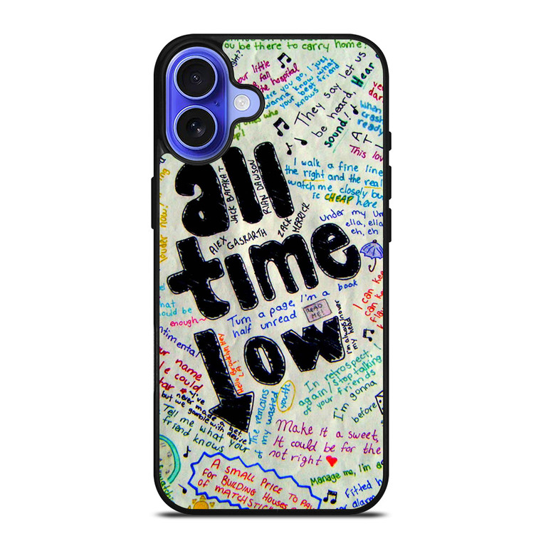 ALL TIME LOW COLOUR iPhone 16 Case Cover ALL TIME LOW COLOUR iPhone 16 Case Cover