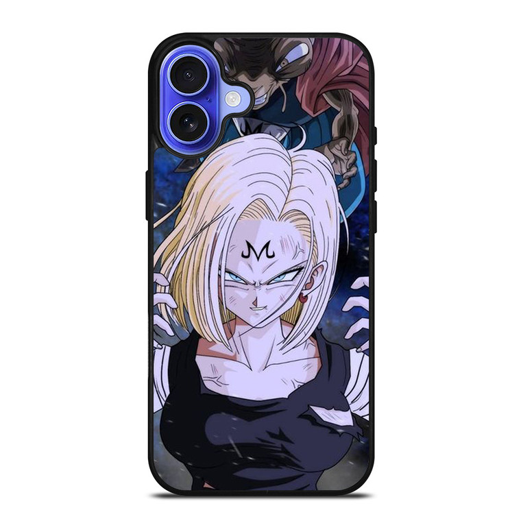 ANDROID 18 MAJIN DRAGON BALL MANGA ANIME iPhone 16 Case Cover ANDROID 18 MAJIN DRAGON BALL MANGA ANIME iPhone 16 Case Cover