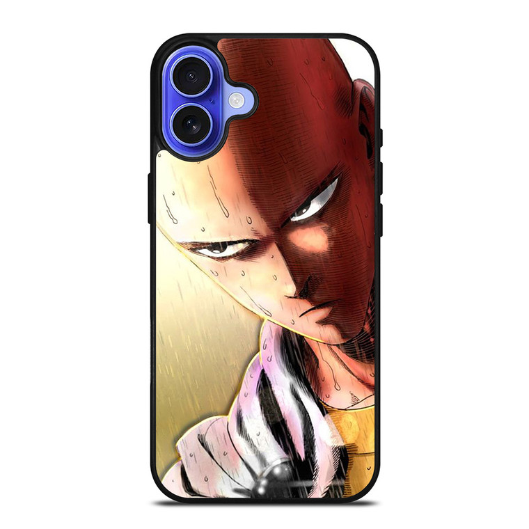 ANIME ONE PUNCH MAN SAITAMA FURIOUS iPhone 16 Case Cover