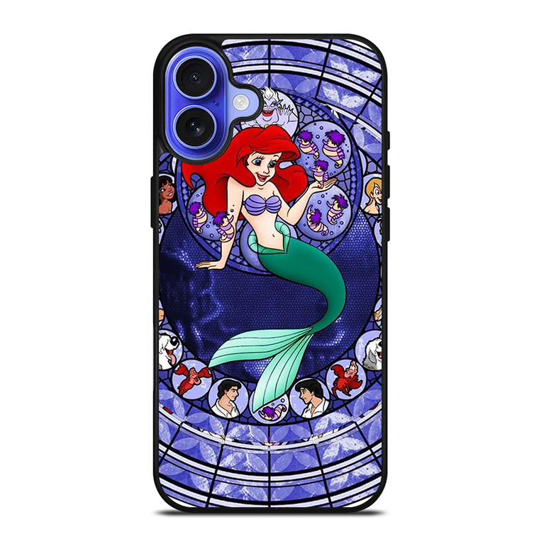 ARIEL THE LITTLE MERMAID ART GLASSES iPhone 16 Case Cover