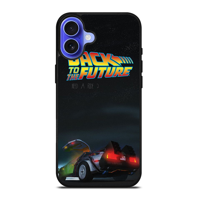 BACK TO THE FUTURE DELOREAN iPhone 16 Case Cover