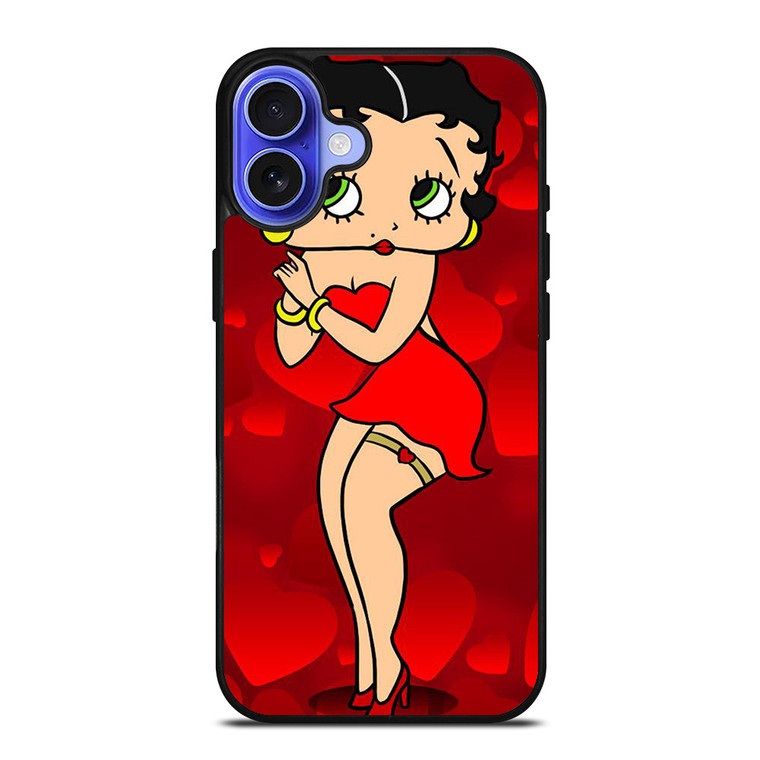 BETTY BOOP CARTOON LOVE iPhone 16 Case Cover
