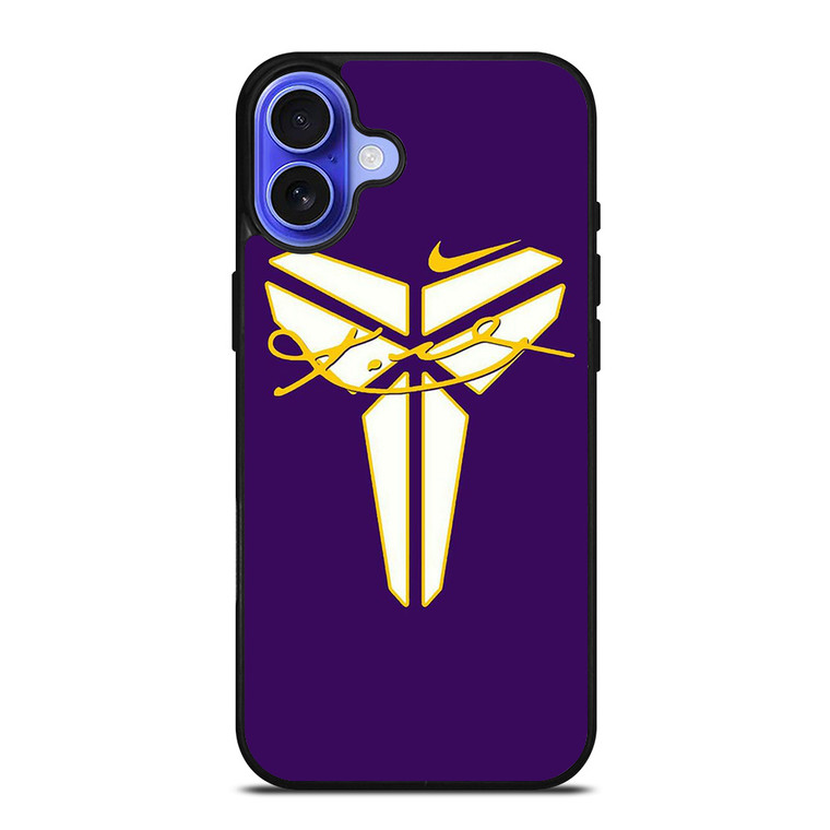 BLACK MAMBA LOGO KOBE BRYANT SIGNATURE iPhone 16 Case Cover BLACK MAMBA LOGO KOBE BRYANT SIGNATURE iPhone 16 Case Cover