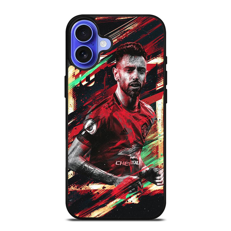 BRUNO FERNANDES MANCHESTER UNITED iPhone 16 Case Cover BRUNO FERNANDES MANCHESTER UNITED iPhone 16 Case Cover