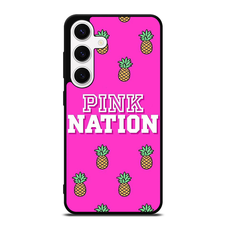 PINK NATION VICTORIA'S SECRET LOGO PINEAPPLE Samsung Galaxy S24 Case Cover