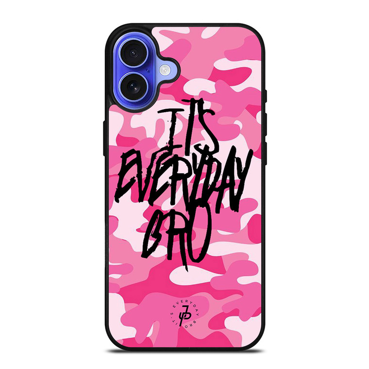 CAMO PINK JAKE PAUL EVERYDAY BRO iPhone 16 Case Cover CAMO PINK JAKE PAUL EVERYDAY BRO iPhone 16 Case Cover