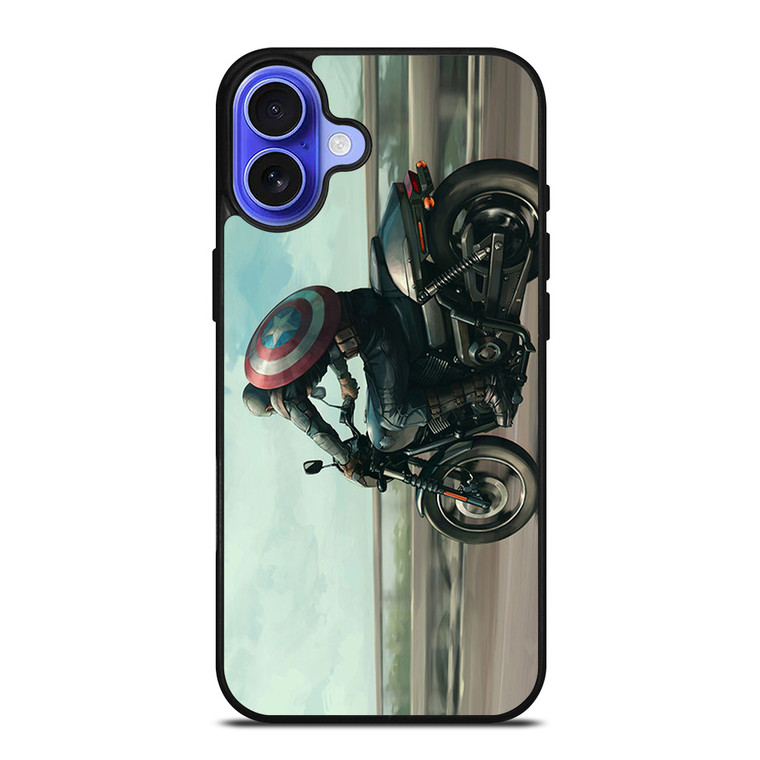 CAPTAIN AMERICA AVENGERS RIDING iPhone 16 Case Cover CAPTAIN AMERICA AVENGERS RIDING iPhone 16 Case Cover
