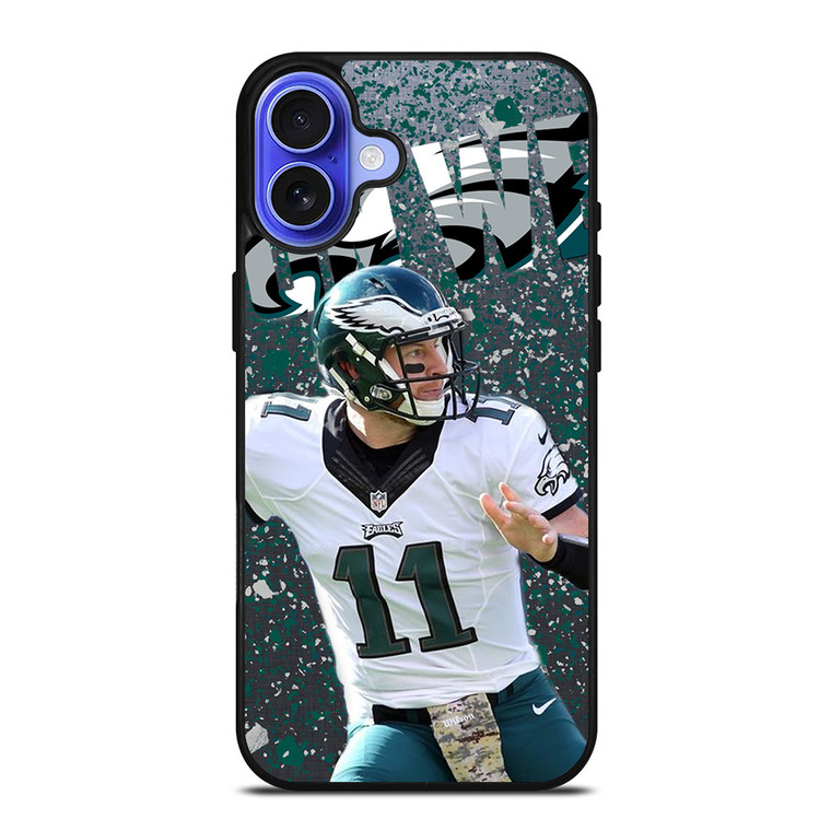 CARSON WENTZ PHILADELPHIA EAGLES 2 iPhone 16 Case Cover