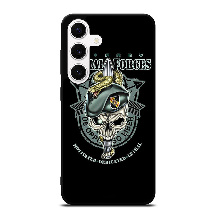 US ARMY SPECIAL FORCES LOGO SKULL Samsung Galaxy S24 Case Cover