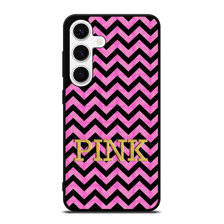 VICTORIA'S SECRET PINK CHEVRON Samsung Galaxy S24 Case Cover