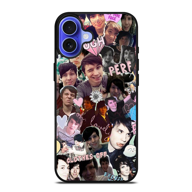 COLLAGE DAN AND PHIL iPhone 16 Case Cover