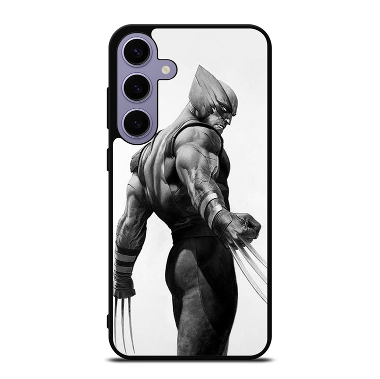 WOLVERINE X-MEN BLACK WHITE ART Samsung Galaxy S24 Plus Case Cover