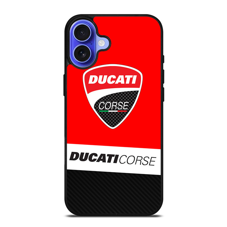 DUCATI CORSE MOTO LOGO iPhone 16 Case Cover