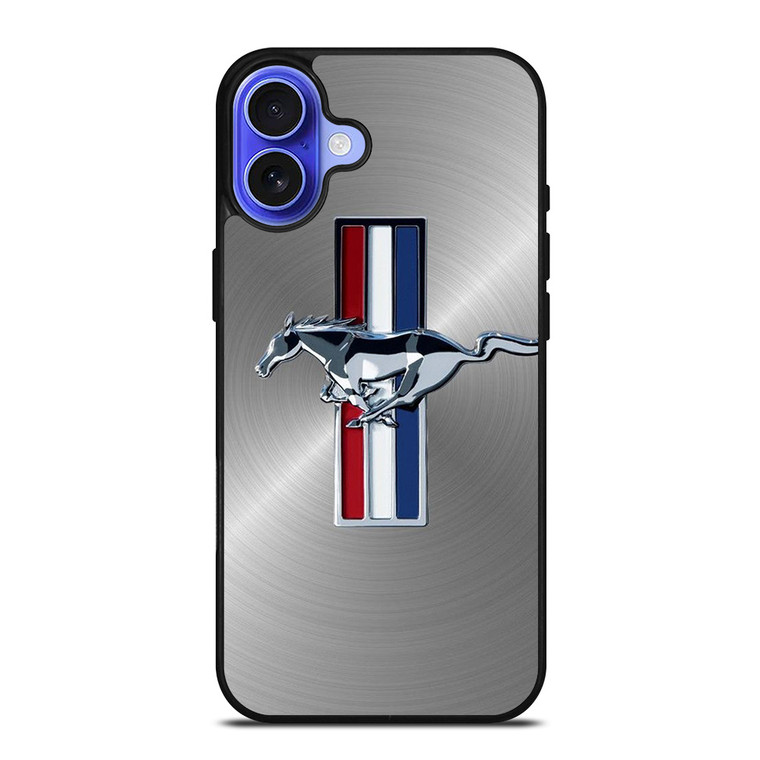 FORD MUSTANG METAL EMBLEM LOGO iPhone 16 Case Cover