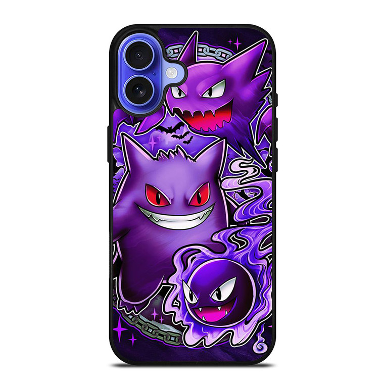GENGAR SINISTER POKEMON POCKET MONSTER iPhone 16 Case Cover