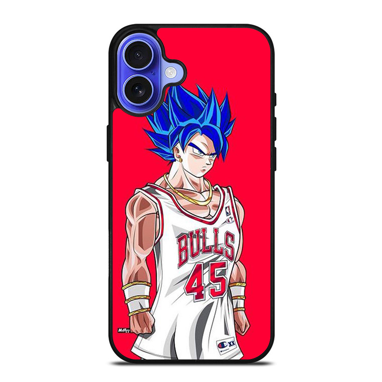 GOKU CHICAGO BULLS DRAGON BALL iPhone 16 Case Cover