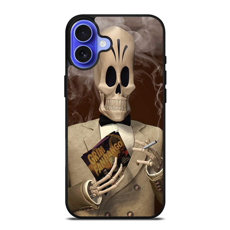 GRIM FANDANGO MANNY CALAVERA iPhone 16 Case Cover GRIM FANDANGO MANNY CALAVERA iPhone 16 Case Cover