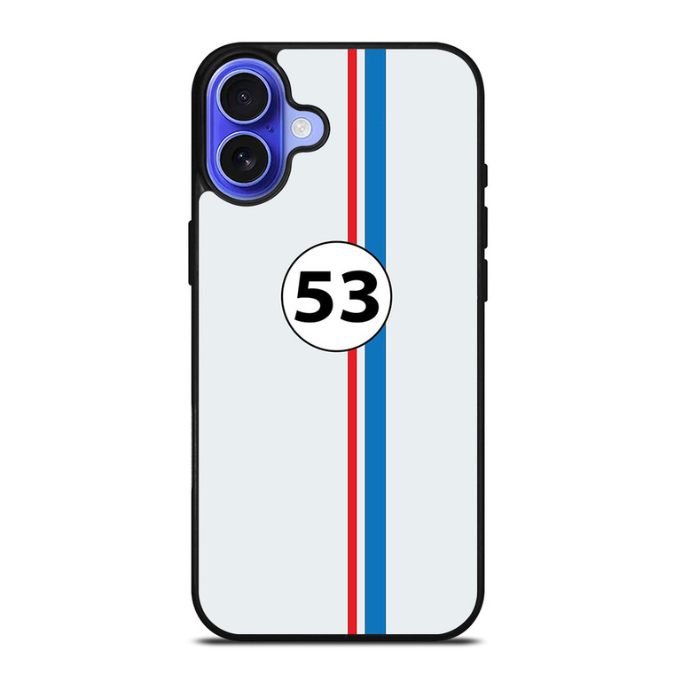 HERBIE 53 VOLKS WAGEN VW iPhone 16 Case Cover HERBIE 53 VOLKS WAGEN VW iPhone 16 Case Cover