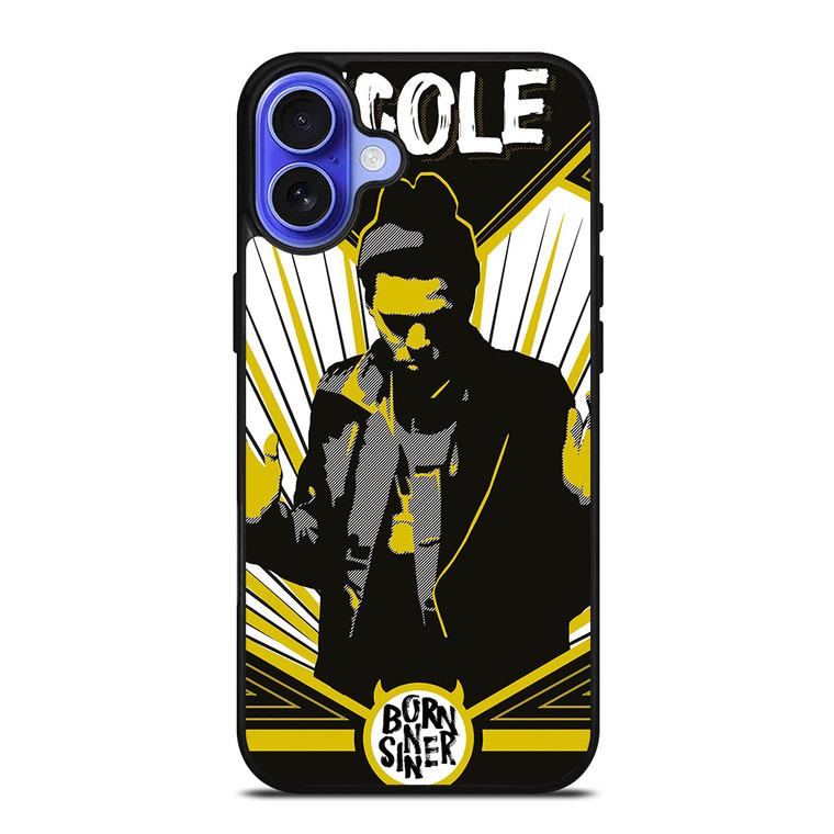 J. COLE BORN SINNER iPhone 16 Case Cover J. COLE BORN SINNER iPhone 16 Case Cover