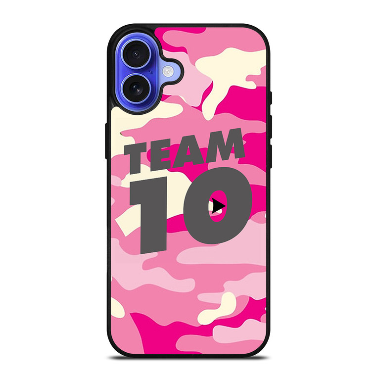 JAKE PAUL TEAM 10 CAMO iPhone 16 Case Cover JAKE PAUL TEAM 10 CAMO iPhone 16 Case Cover