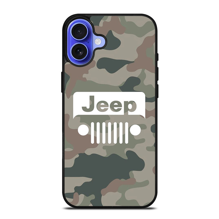 JEEP CAMO LOGO iPhone 16 Case Cover