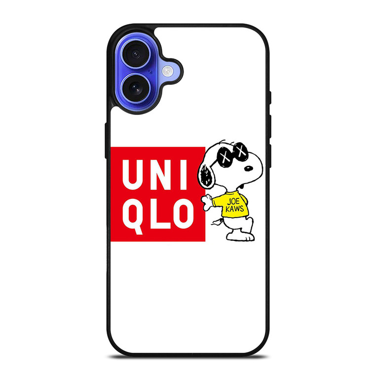 JOE KAWS UNIQLO LOGO iPhone 16 Case Cover