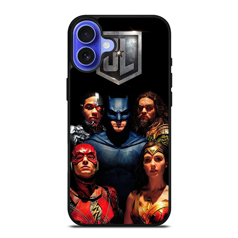 JUSTICE LEAGUE SUPERHEROES iPhone 16 Case Cover JUSTICE LEAGUE SUPERHEROES iPhone 16 Case Cover