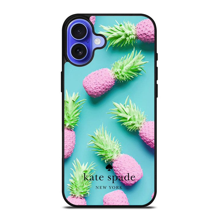 KATE SPADE NEW YORK LOGO SUMMER PINEAPPLE ICON iPhone 16 Case Cover