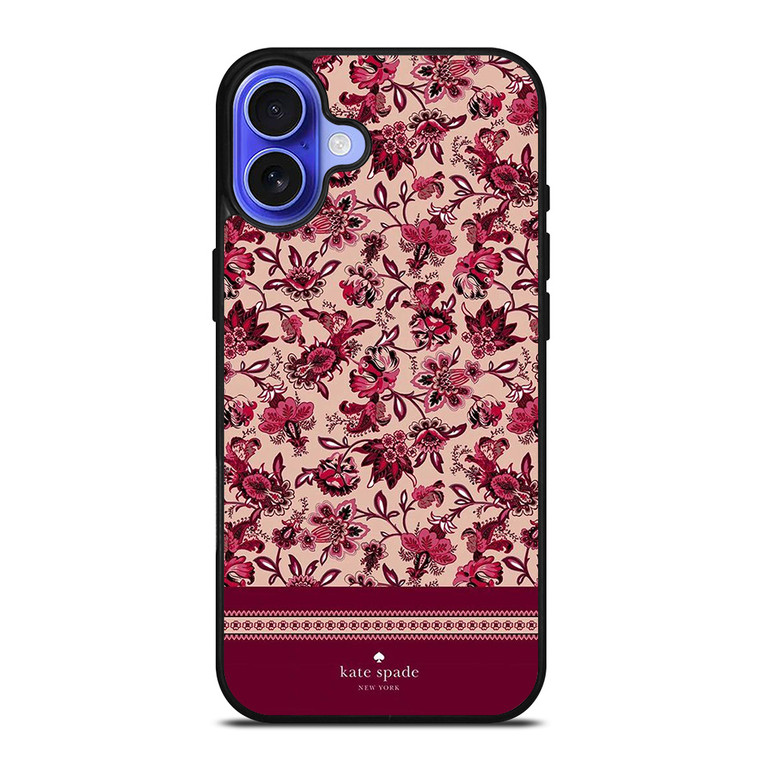 KATE SPADE NEW YORK RED FLORAL iPhone 16 Case Cover KATE SPADE NEW YORK RED FLORAL iPhone 16 Case Cover