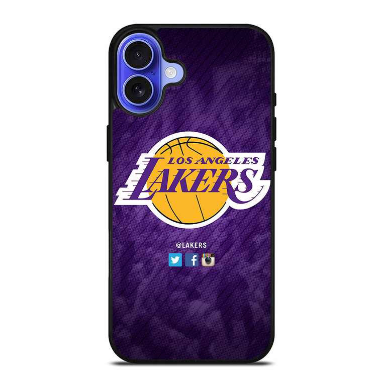 LA LAKERS LOGO iPhone 16 Case Cover LA LAKERS LOGO iPhone 16 Case Cover