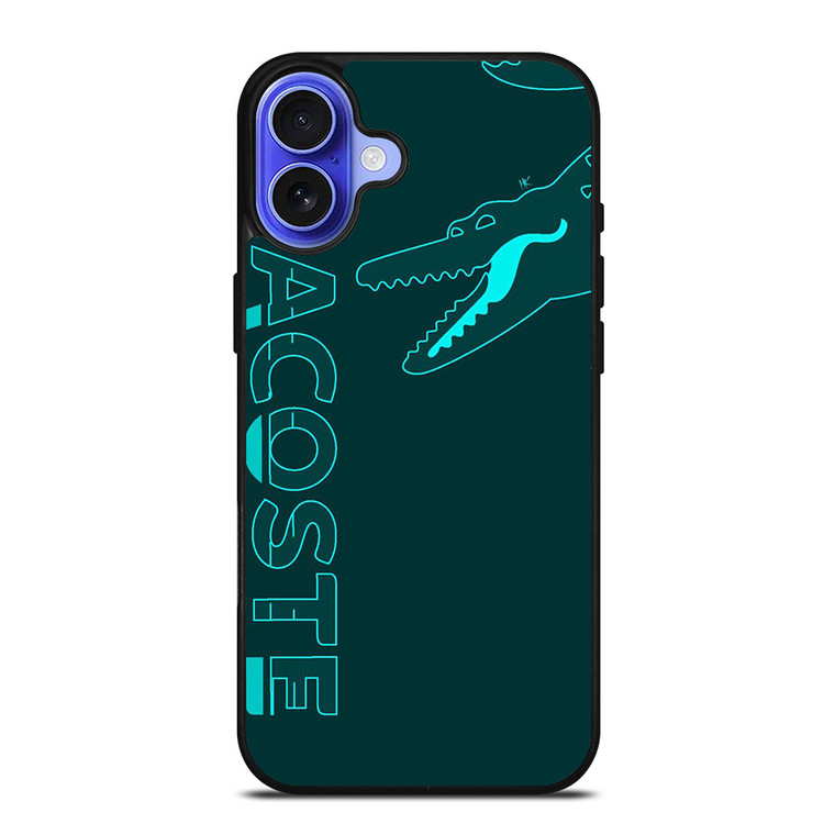 LACOSTE CROC LOGO GREEN iPhone 16 Case Cover