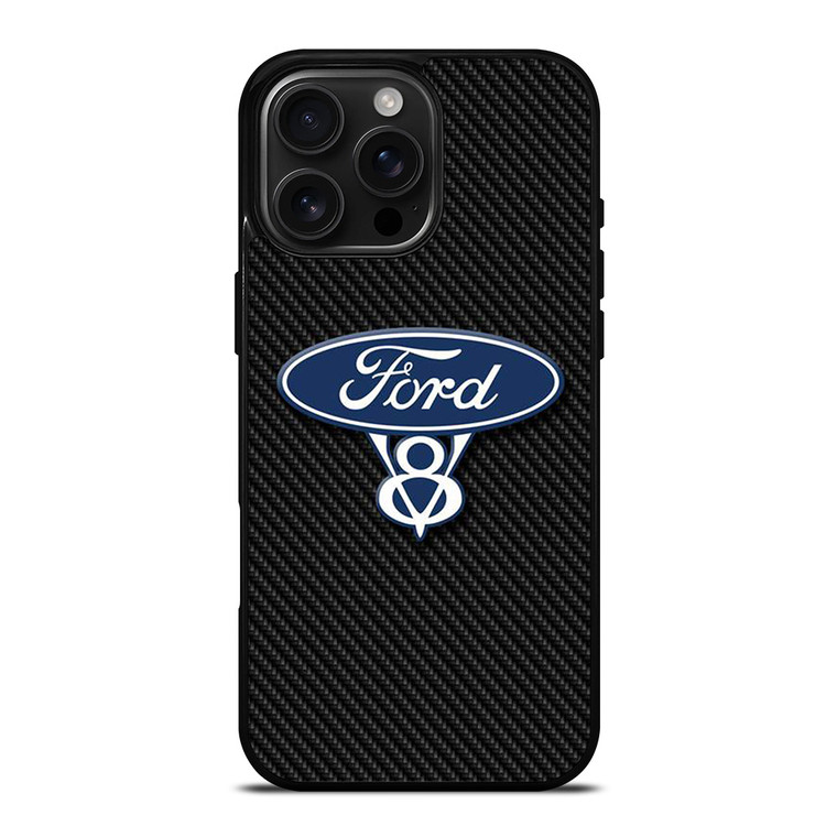 FORD LOGO CARBON iPhone 16 Pro Max Case Cover