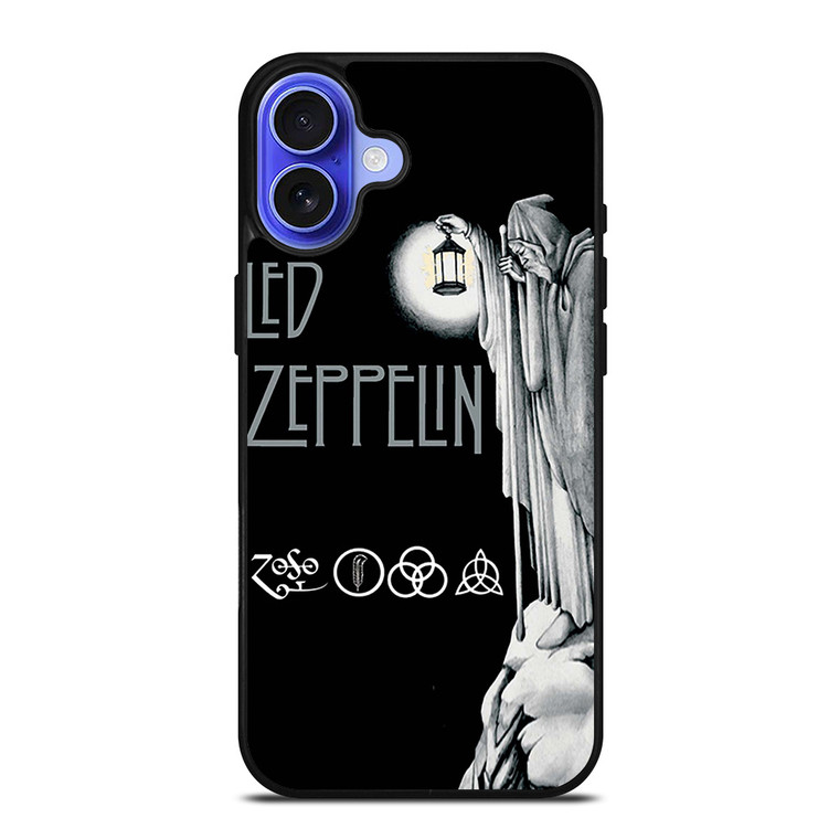 LED ZEPPELIN DARKNESS iPhone 16 Case Cover LED ZEPPELIN DARKNESS iPhone 16 Case Cover