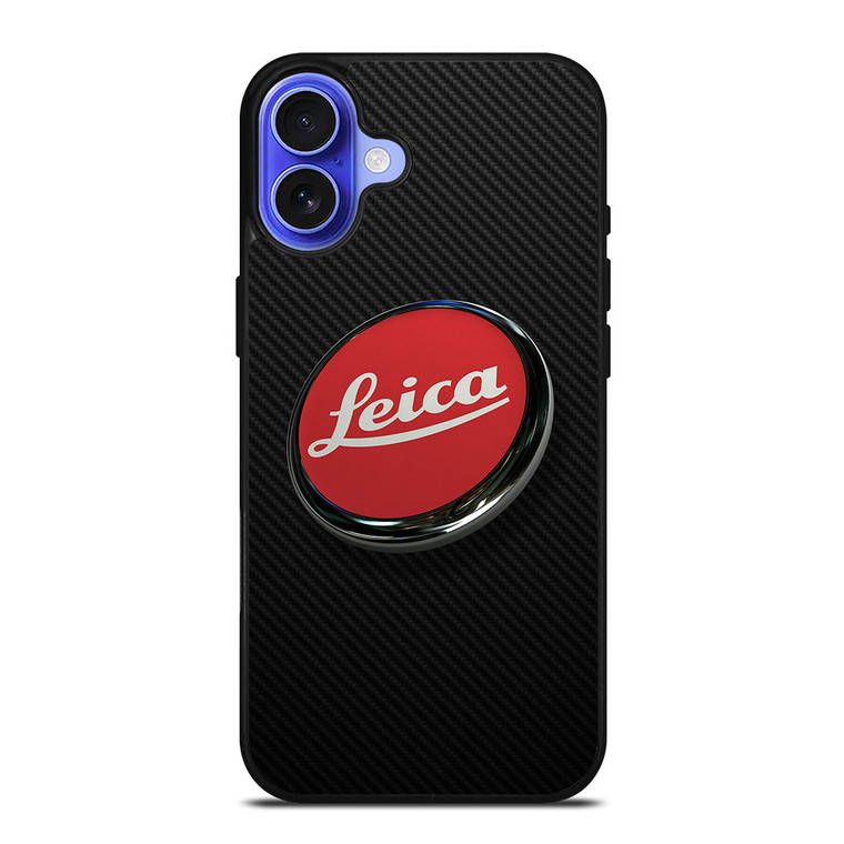 LEICA CAMERA LOGO CARBON iPhone 16 Case Cover LEICA CAMERA LOGO CARBON iPhone 16 Case Cover