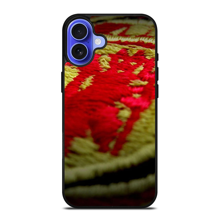 MANCHESTER UNITED EMBOIDERED LOGO iPhone 16 Case Cover MANCHESTER UNITED EMBOIDERED LOGO iPhone 16 Case Cover