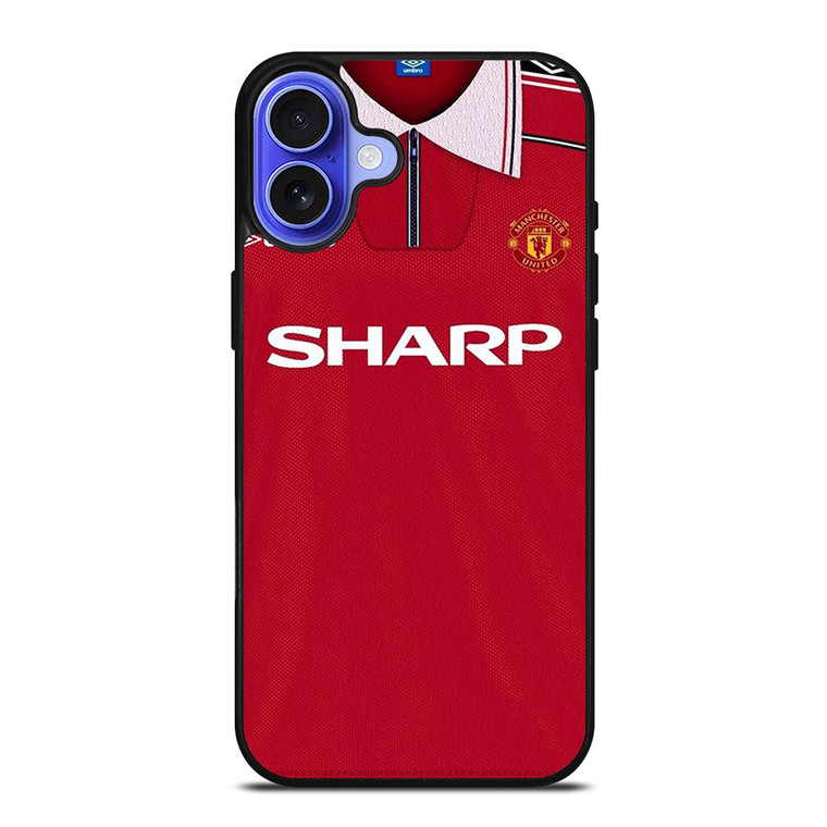 MANCHESTER UNITED FC CLASSIC JERSEY SHARP iPhone 16 Case Cover MANCHESTER UNITED FC CLASSIC JERSEY SHARP iPhone 16 Case Cover