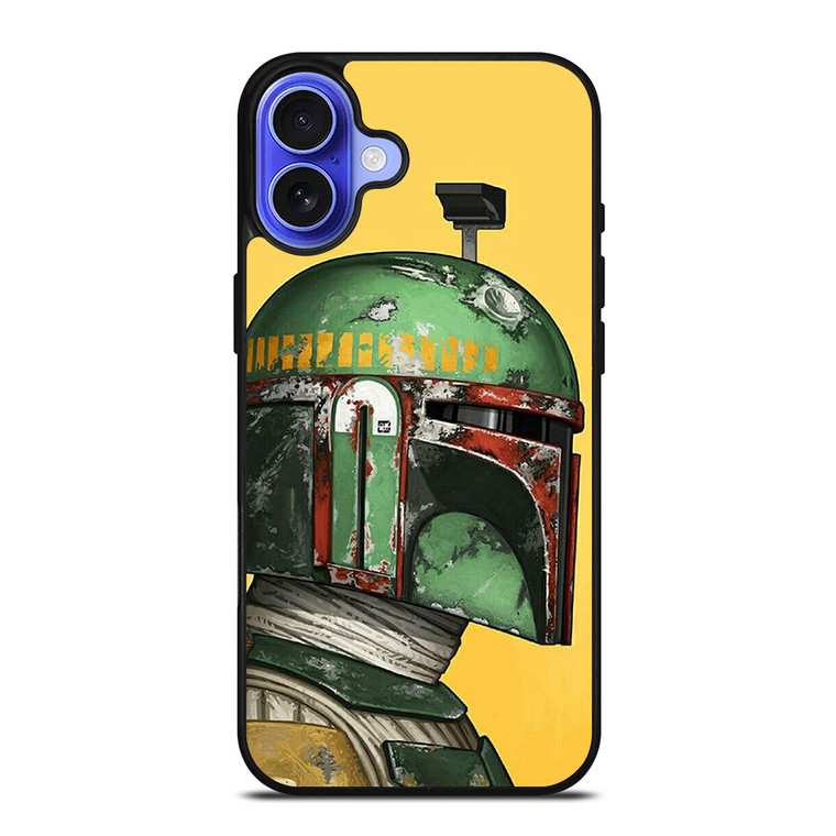 MANDALORIAN HEAD STAR WARS iPhone 16 Case Cover MANDALORIAN HEAD STAR WARS iPhone 16 Case Cover
