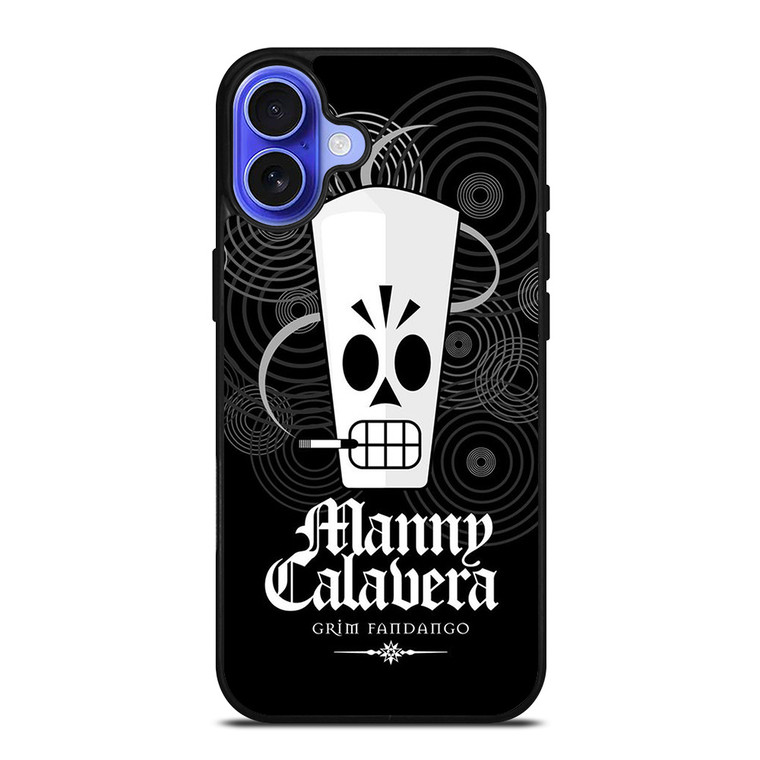 MANNY CALAVERA GRIM FANDANGO iPhone 16 Case Cover MANNY CALAVERA GRIM FANDANGO iPhone 16 Case Cover