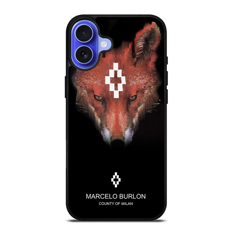 MARCELO BURLON FOX iPhone 16 Case Cover MARCELO BURLON FOX iPhone 16 Case Cover