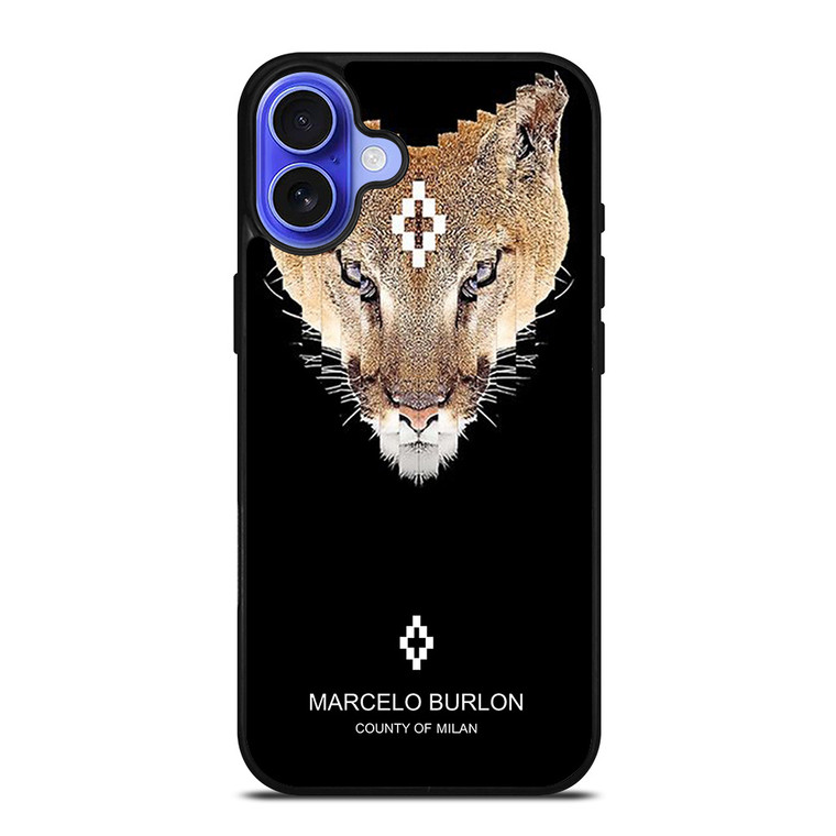 MARCELO BURLON LION iPhone 16 Case Cover MARCELO BURLON LION iPhone 16 Case Cover